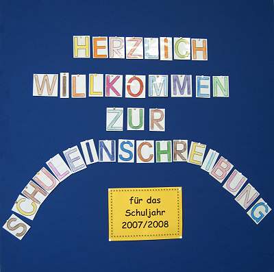 Einschreibung für das Schuljahr 2007/08