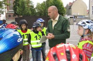 Jugendverkehrsschule in den vierten Klassen