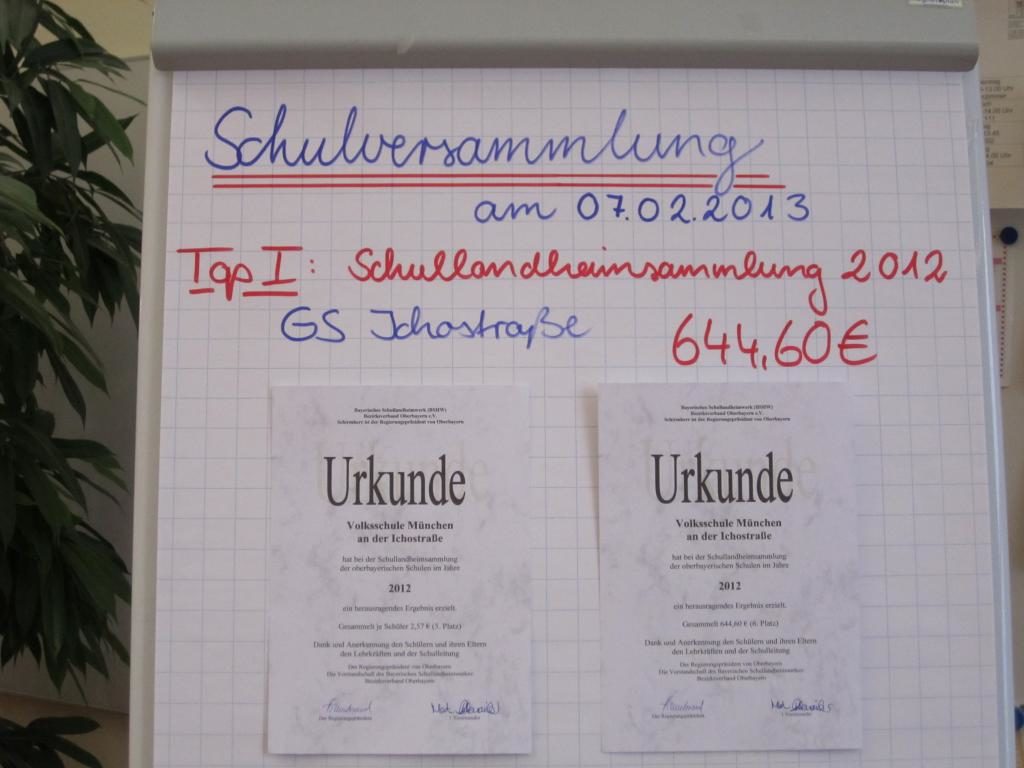 2 Urkunden vom Regierungspräsidenten Herrn Hillenbrand