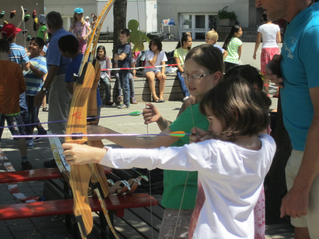 Action auf dem Icho-Schulhof
