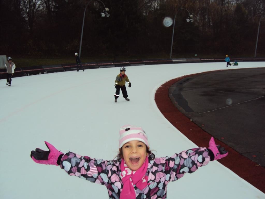 Schlittschuhlaufen mit den Patenkindern