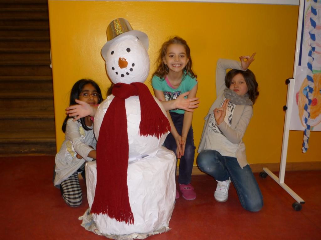 Wir bauen Schneemänner