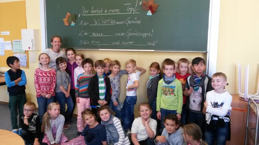 Der Herbst in einem Topf