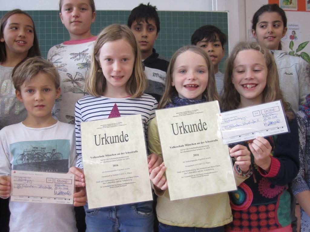 2. Platz bei der Schullandheimsammlung