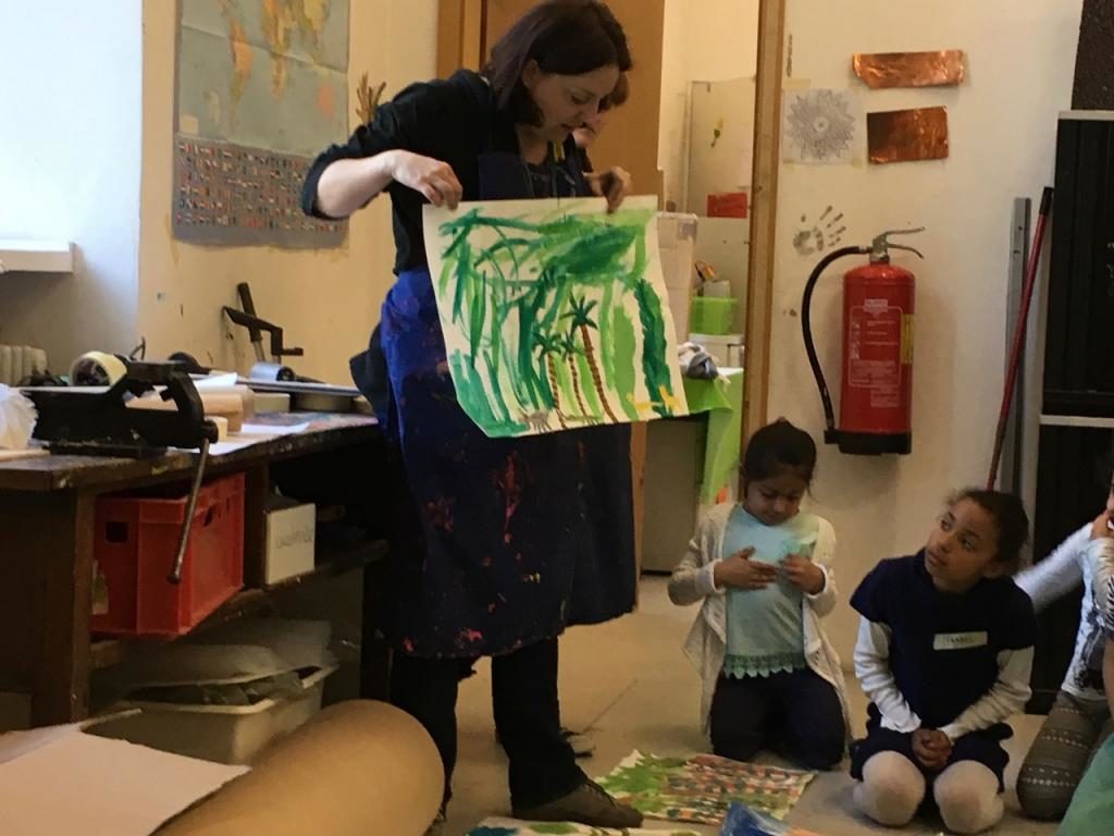 Die Klasse 1ci im Haus der Kunst