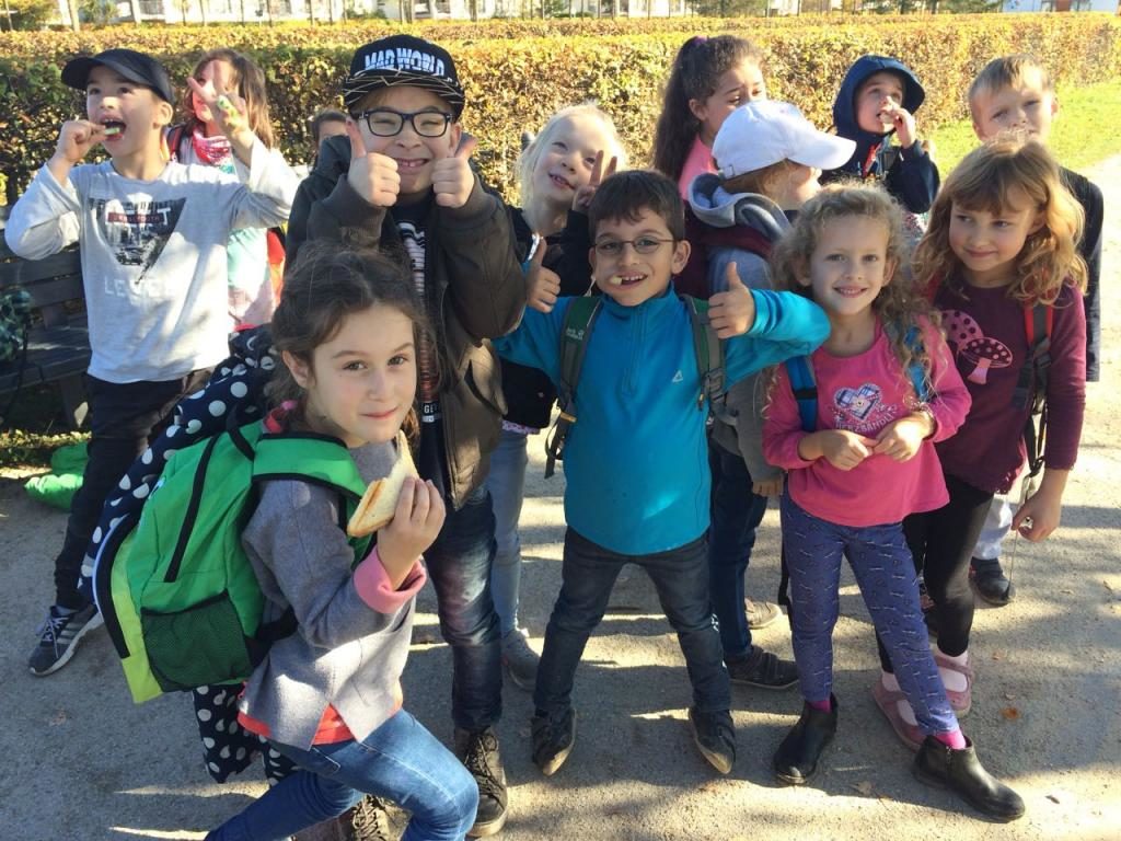 Herbstlicher Unterrichtsgang zum Riemer Park