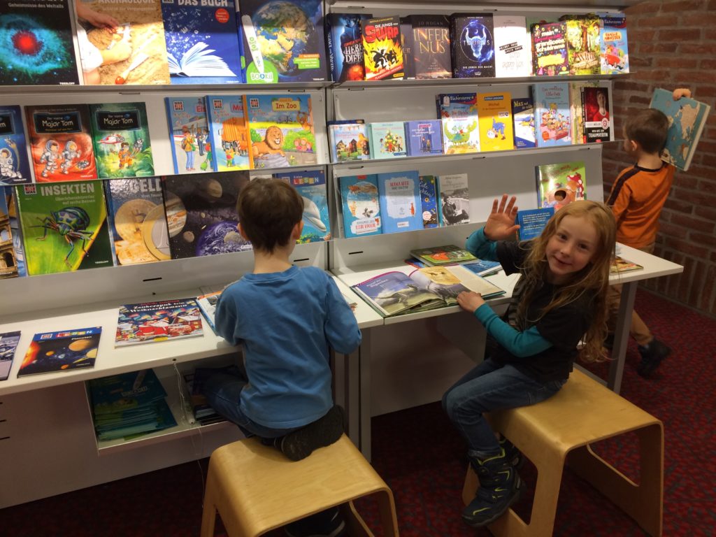 Die Klasse 1ci bei der Münchner Bücherschau