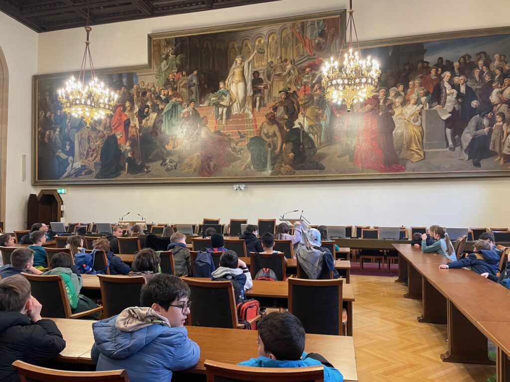 Viertklässler treffen OB Dominik Krause